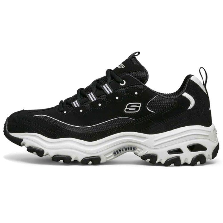 Skechers D'lites Running Shoes Black/White 52675-BLK