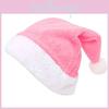 Christmas Santa Hat Plush Fabric Decorative Accessory For Seasonal Celebrations