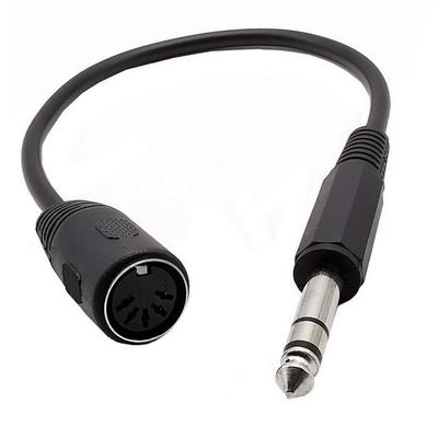Rosebe MIDI DIN To Female Cable for MIDI XLR Microphone Rosebe DIN To Dual Male Microphone 30cm 5-Pin 5-Pin Keyboards, Cable, 6.35mm Cable,
