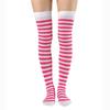 Halloween & Christmas Striped Thigh-High Cosplay Socks: Women's Slimming Over-the-Knee Stockings