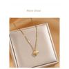 Minimalist Versatile Stainless Steel Love Heart Clavicle Necklace For Women