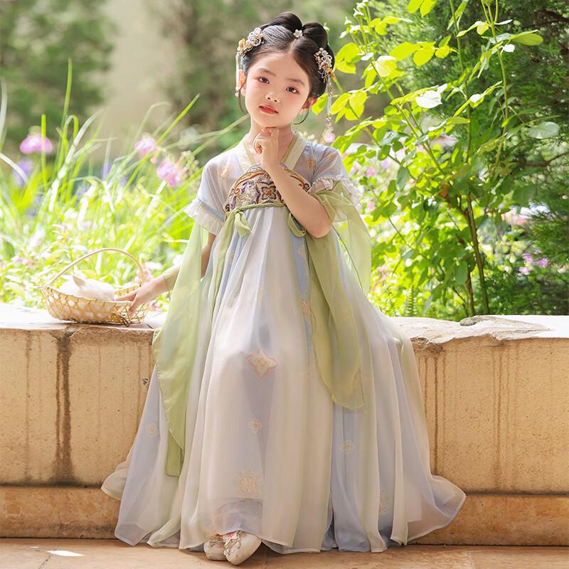 Anneyol Girls  Embroidered Hanfu Dress 160