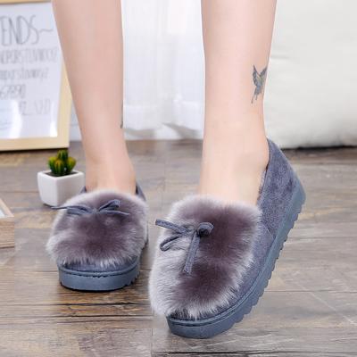 Plush Women Home Indoor Slippers with Fur Warm Fashion Female Ladies Winter Slippers Cotton Winter Women Shoes Ghn8