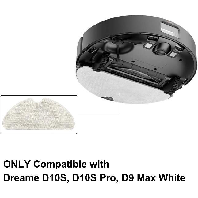 Spare Parts 6Pack Mop, Compatible with Dreame D10S, D10S Pro, D9 Max Gen 2, D9 Max White, F9 Pro Robot Vacuum Cleaner Accessories Replacement