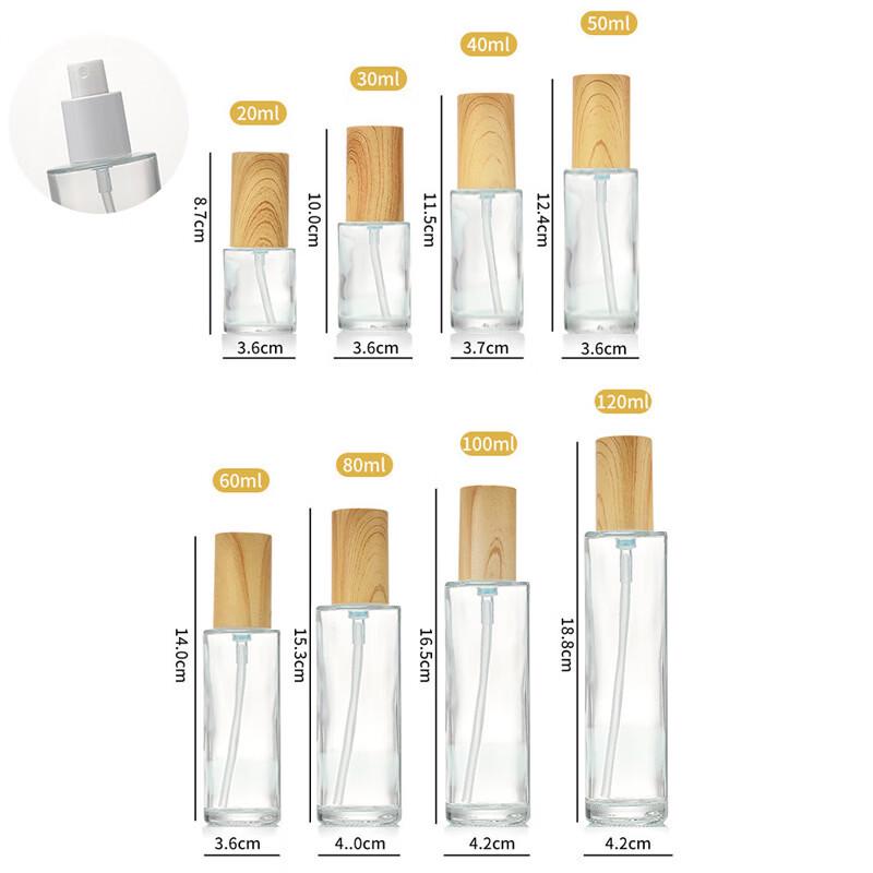 OIMG Glass Lotion Dispenser Spray Bottles 20ml