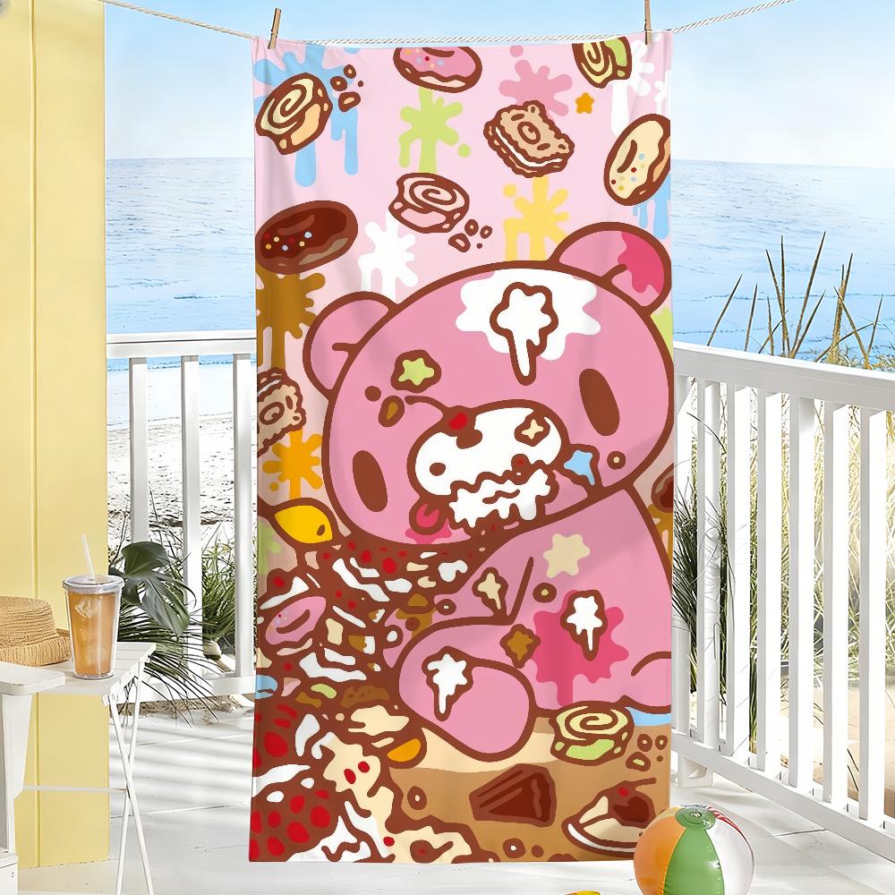 Fashion G-Gloomy-Bear Cute Towel Soft Pool Gift For Travel Gym Shower Camping Quick Dry Sports Large Beach Towels