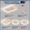 Smart Voice-Controlled Modern Ceiling Light Set for Living Room