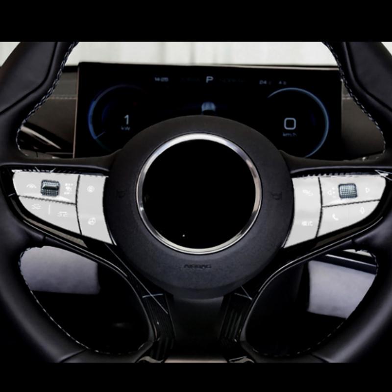For BYD Seal  2024 Aluminum alloy button switch sticker gear shift panel Steering wheel Window lift Electric tailgate switch