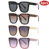 4pcs Pack Luxury Brand Sunglasses Women Outdoor Cat Eye Designe Sunshade Sun Glasses Classics Gradient Eyeglasses UV400