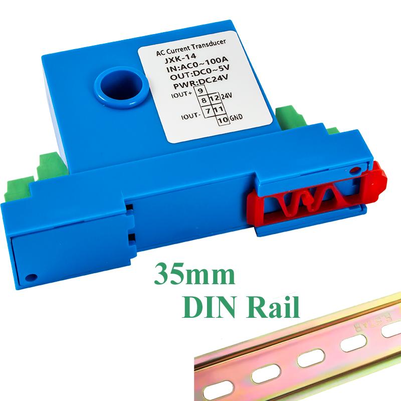 AC/DC Current Transmitter 0-10A-20A-50A-100A-150A To 0 10V 0 5V 4 20ma With 8mm/12mm Hole DC24V Current Transducer Transmitter