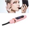 Heated Eyelash Curler Long Lasting Curl Tool USB Rechargeable 3 Temperature Adjustable LED Digital Display for Women