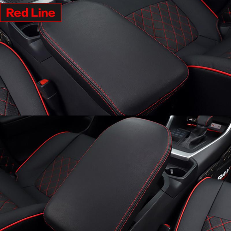 1PCS Car Armrests Box Cover Interior Decorative Accessories For Toyota RAV4 XA30 XA40 XA50 2006 2012 2013 2014 2015 - 2022 2023