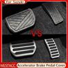 Edelstahl-Auto-Gasbremspedalabdeckungen für Suzuki SX4 Aerio Ciaz Vitara S-Cross Splash Ignis Kizashi Sidekick
