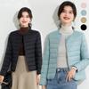 New Arrivals Open Run Women Lightweight No Collar Long Sleeve Quilted Jacket