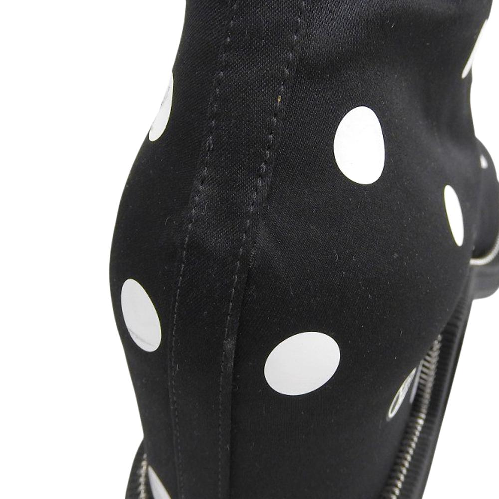 LOUIS VUITTON Moonlight Polka Dot Open-Toe Boots, Women's, Black, Size 38 shoes 38 blackUsed