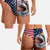 Men's American Flag Quick-Dry Summer & Fall Beach Swim Trunks - Casual Plus Size Shorts