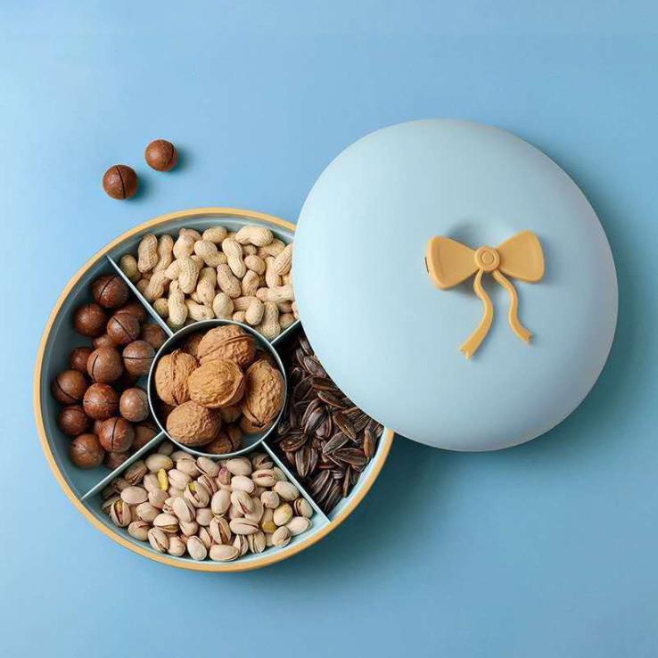 

Креативная модная домашняя тарелка с сухофруктами, горшок для конфет, журнальный столик в скандинавском минималистском стиле, коробка для фруктов, отдельный поднос для фруктов с крышкой One size