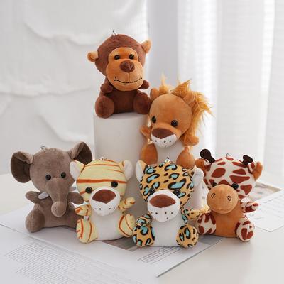 Silly Cute Animal Peluche Pendentif, Jouet Zoo, Souvenir, Petit Cadeau, Porte-clés, Accessoires Beurre