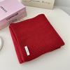 Autumn and Winter New Solid Color Knitted Wool Scarf Student Versatile Warm Scarf