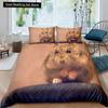 Hamster Duvet Cover King Queen Size Family Pet Guinea Pig Bedding Set for Kids Boys Girls Lovely Mini Animal 2/3pcs Quilt Cover