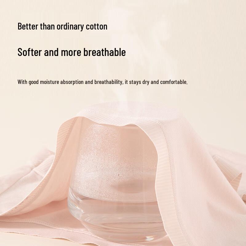 Oudifen Women's Modal Seamless Mid-Waist Briefs 5-Pack