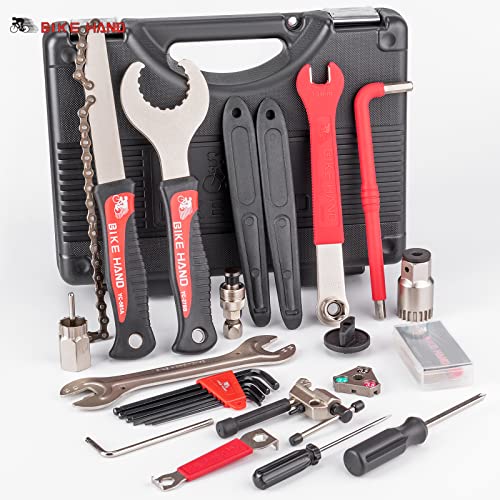 BIKE HAND 18-Piece Bicycle Tool Kit for Shimano Compatible Maintenance and Repair (YC-728)