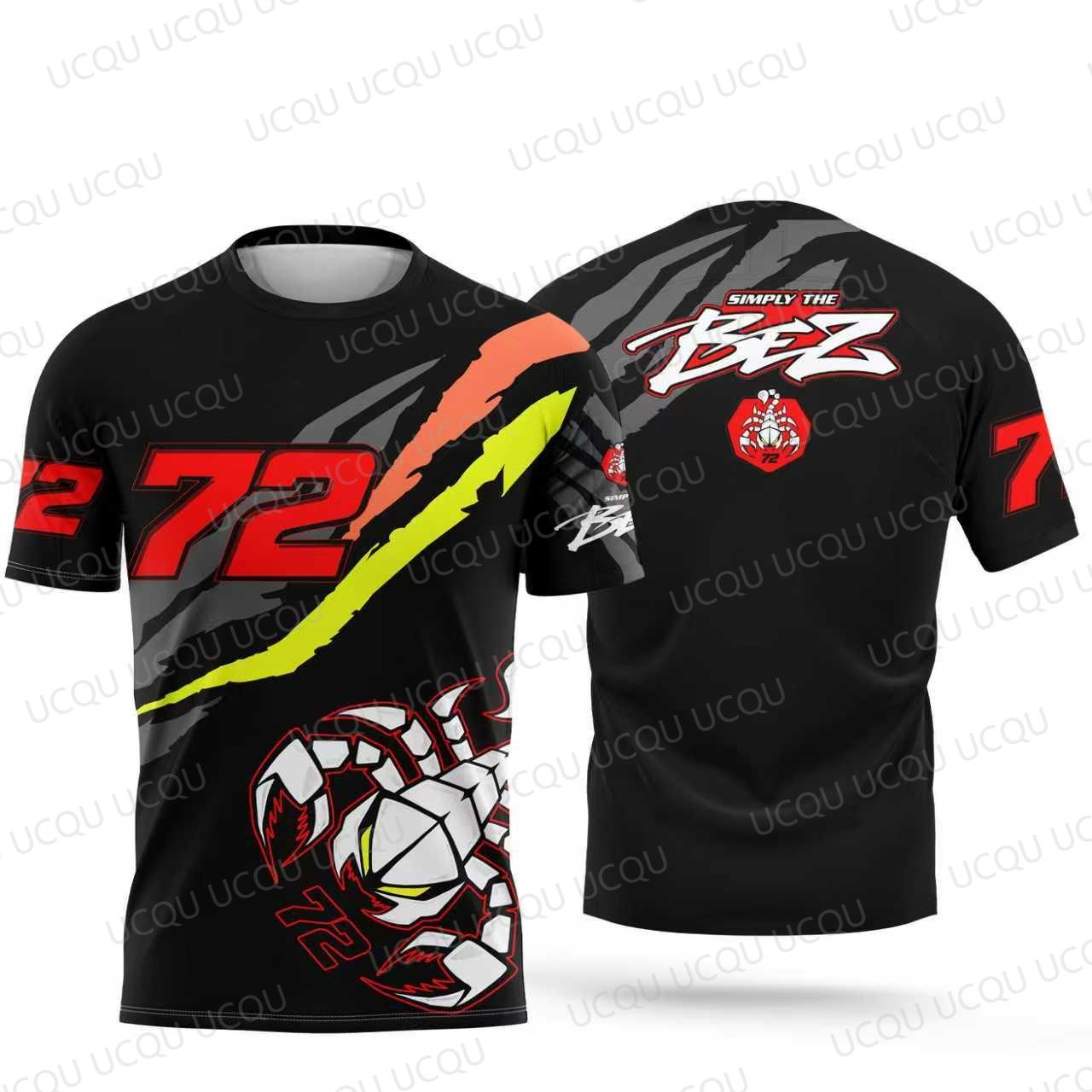 2026 Neues Motorrad-Renn-T-Shirt - Fahrer #89 Jorge Martín & Fahrer #72 Marco Bezzecchi Fan Freizeit-T-Shirt für Männer und Frauen 4XL black