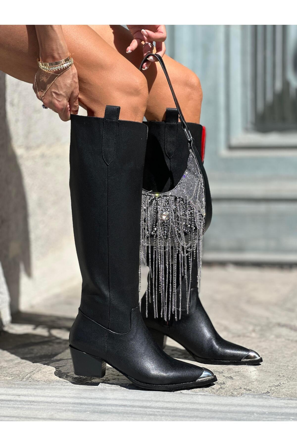 

Женские современные стильные модные ботинки Сапоги Katrina Boots Черные 36