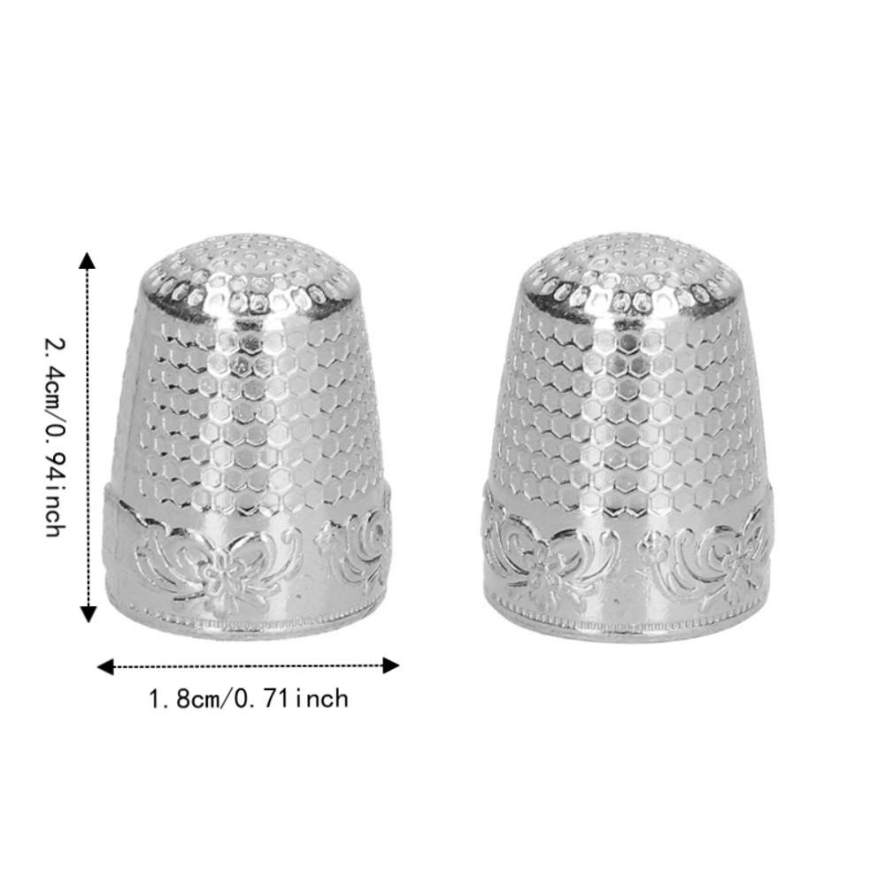 10pcs Antirust Coating Finger Protector Thimbles Hand Sewing Thimbles  Quilting Craft Supplies