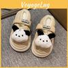 Round Cartoon Elegant Toe Winter Shoes For Women With Thick Sole For Comfort Stylish