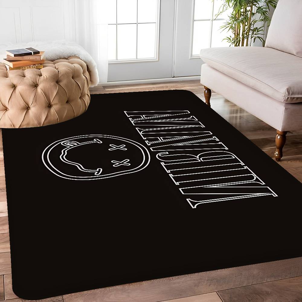 Popular Band N-nirvana-A Floor Mat Retro Multiple Choice Living Room Kitchen Rug Non-Slip Modern Home Decor