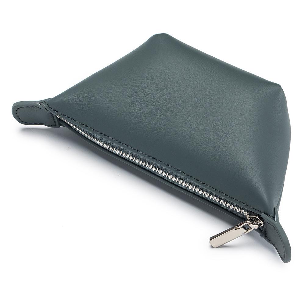 New creative vegetable tanned cowhide mini dumpling change bag women, niche coin key storage bag
