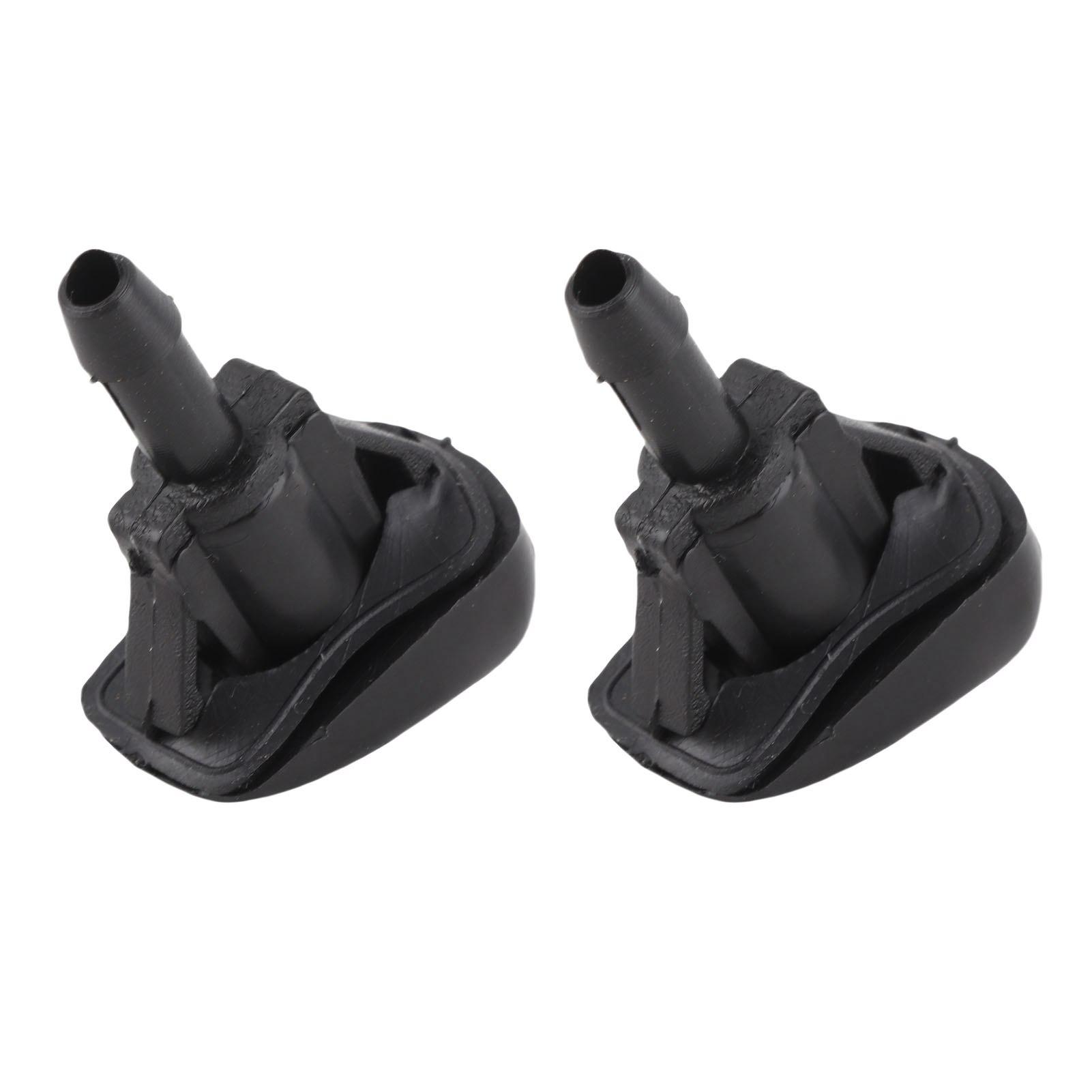 

2 шт. Форсунка переднего стекла Черный АБС Высокопрочный Жиклер омывателя ветрового стекла