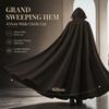 Unisex Halloween Hooded Cloak Medieval Vampire Pirate Robe LARP Cosplay Costume Stage Performance
