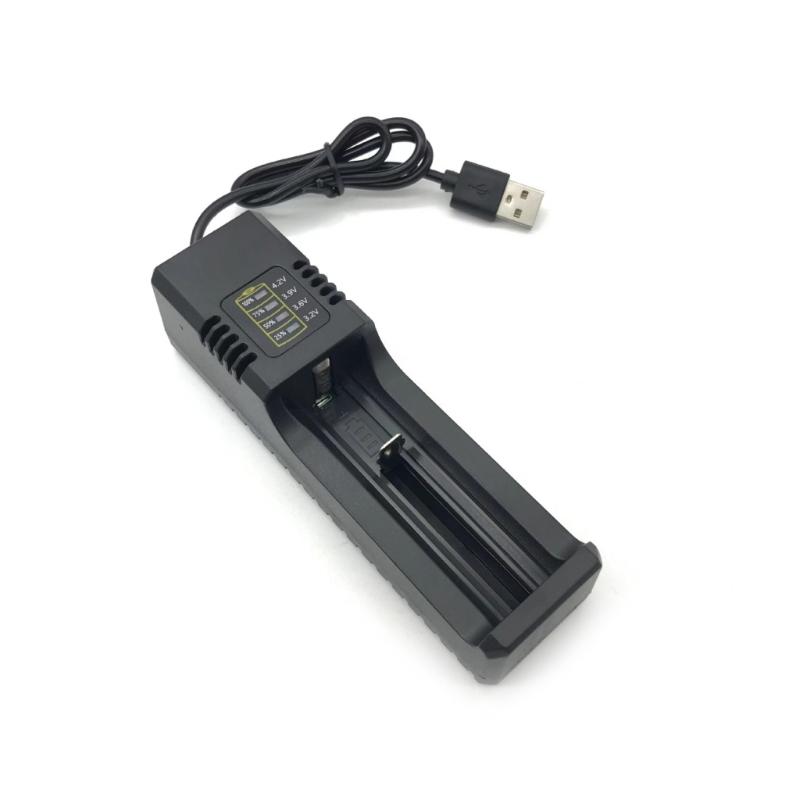 

3.7V USB Charger Compatible for 18650,26650,16340 Lithium Battery Charger, USB Input and LED Charging Indicators 1