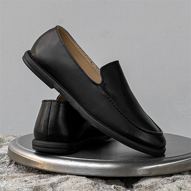 

Модная кожаная обувь для мужчин, из натуральной кожи, больших размеров, высококачественная дизайнерская формальная обувь, повседневная обувь, модная деловая 46 чёрный