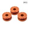 3pcs Spool Trimmer Line Spools For McGregor 18V MCT1825 MCT2X1825 CLGT18LG/1 WX150 Lawn Trimmer Garden Power Tool Parts