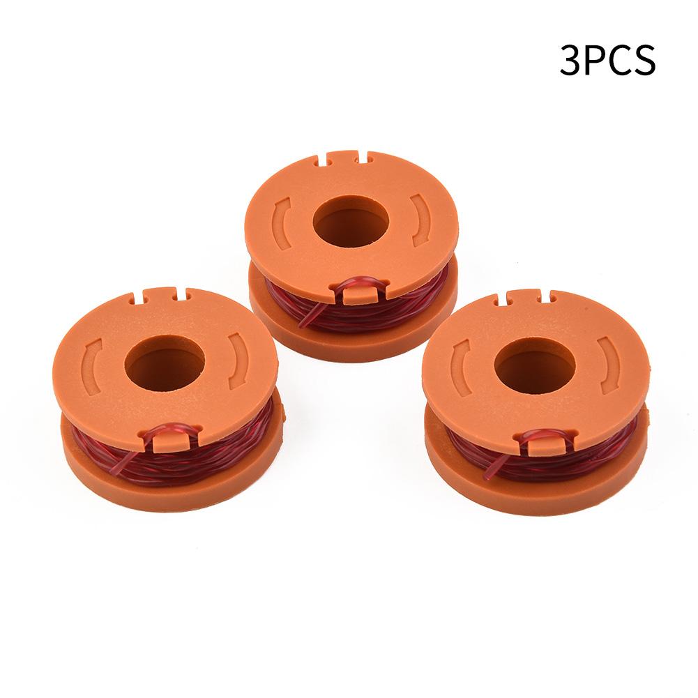 3pcs Spool Trimmer Line Spools For McGregor 18V MCT1825 MCT2X1825 CLGT18LG/1 WX150 Lawn Trimmer Garden Power Tool Parts