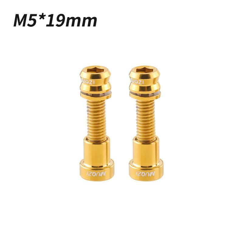 1/2Pcs Titanium Bolt M5X17Mm M5X19Mm Bicycle Nut Titanium Alloy Stem Bolts Road Folding Bike Screw Accessories
