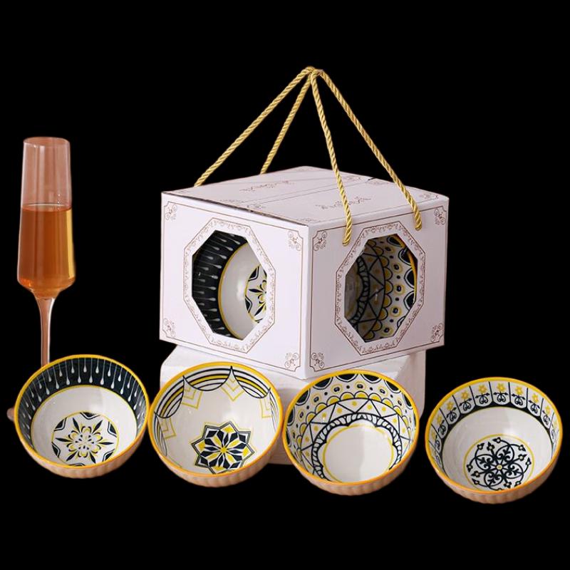 Japanese Style Ceramic Bowl Gift Set