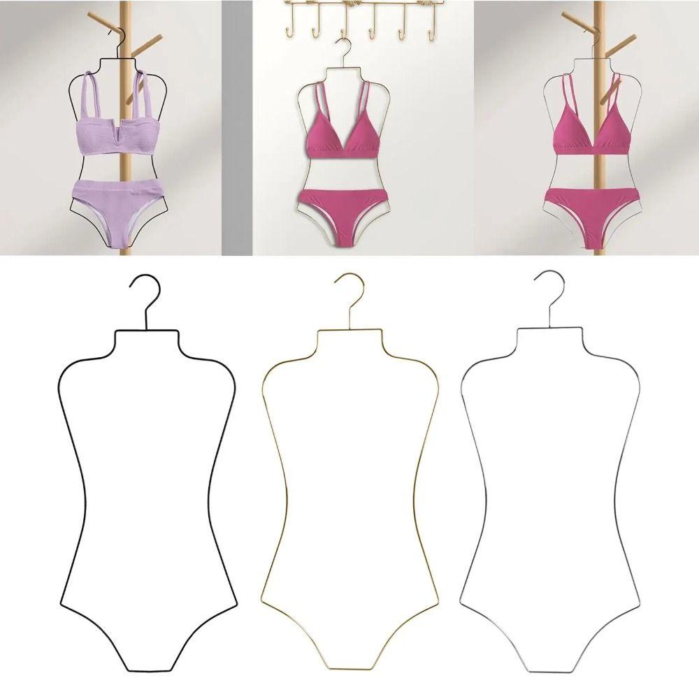 Foldable Lingerie Hanging Rack Aluminum Zinc Zinc Alloy Clothing Hanger Swimsuit Hanger  Beachwear