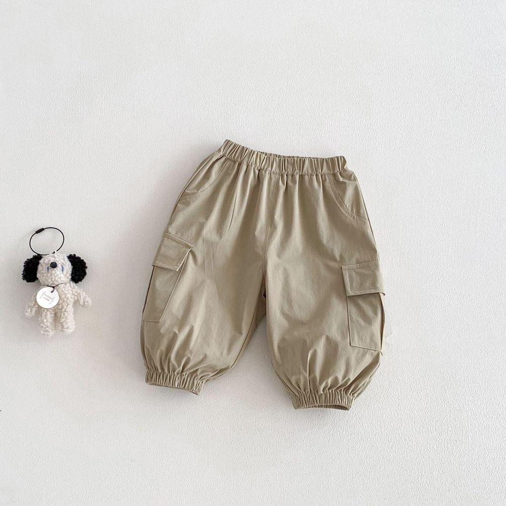 2026 Spring Solid Color Casual Pants for Girls and Boys - Korean Style