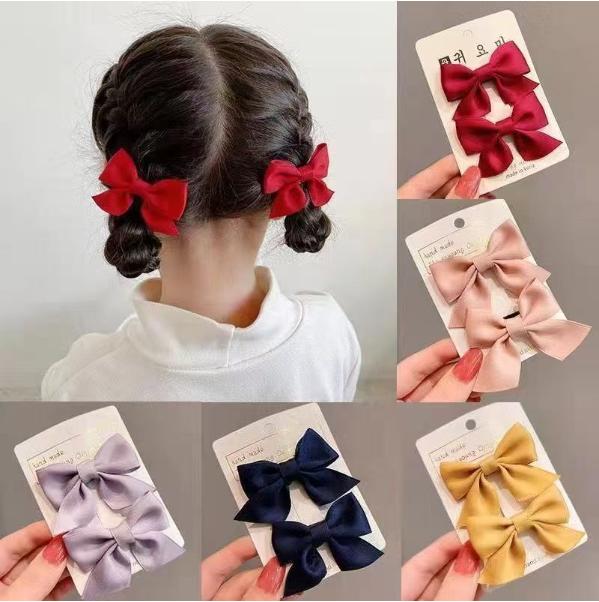 Children's Hair Clip, Bow Headband, Cute Princess, Little Girl's Hair Accessory, Red Girl's Internet Celebrity Clip, Baby Card