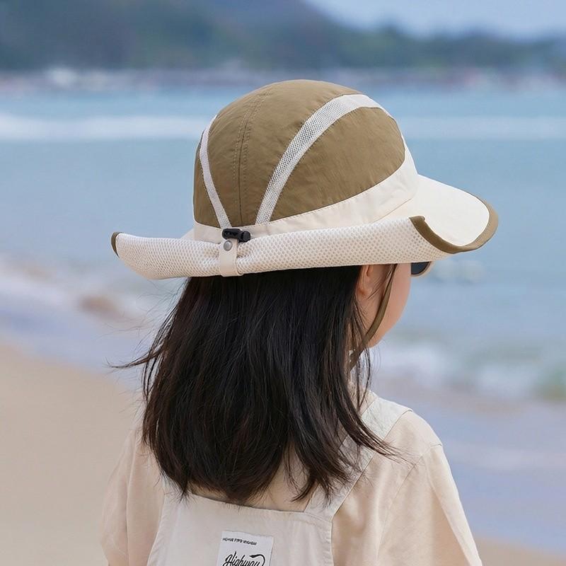 Mickey Mouse Kids Sun Hat With Wide Brim And Breathable Nylon For Summer Outdoor Play