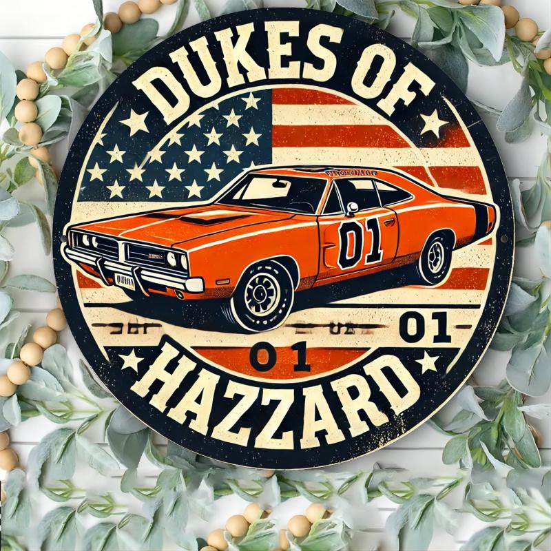 Vintage Patriotisches Muscle Car Aluminiumschild