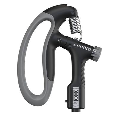 Electric Hand Grip Strengthener Grip Strength Trainer with Counter 10‑100KG Adjustable Hand Grip Strengthener Black