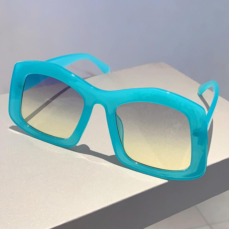 Oversized Irregular Sunglasses New Gradient Candy Color Women Shades Ins Trendy Brand Designer Outdoor Travelling Eyewear