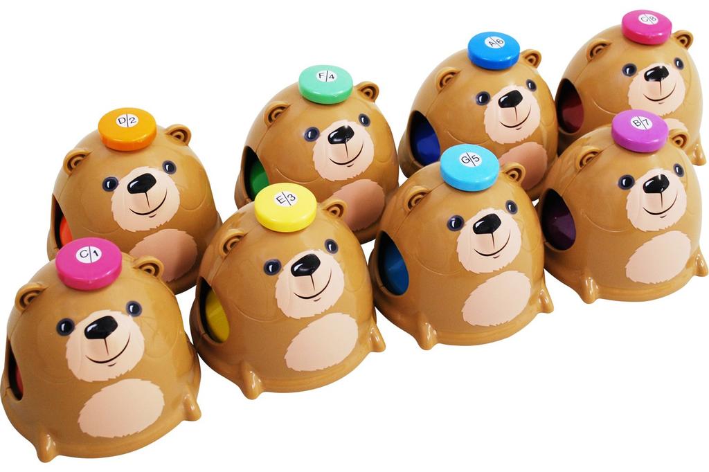 KC Music Bell 8 Sound Set Bear Desk Bells (Desk Bell) MB-8DB