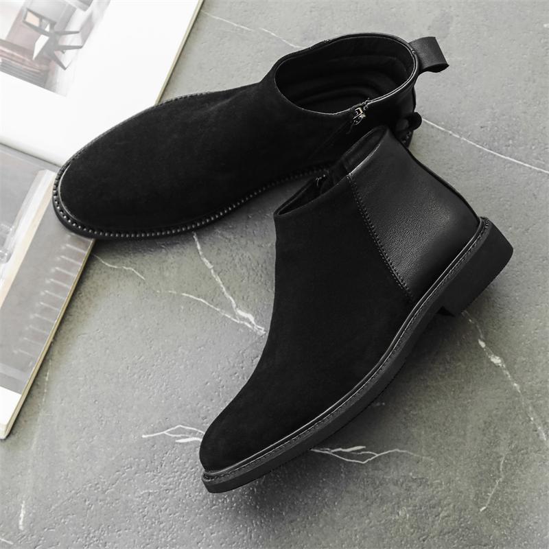 Fashion Leather Boots For Man Genuine Leather Big Size Boots High Quality Designer Formal Boots Casual Boots Fashion Business