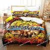 Fashion Anime Danganronpa Bedding Set Printed Bed Set Duvet Cover Sheet Pillowcase Bed Soft Quilt Cover Full Queen King Size